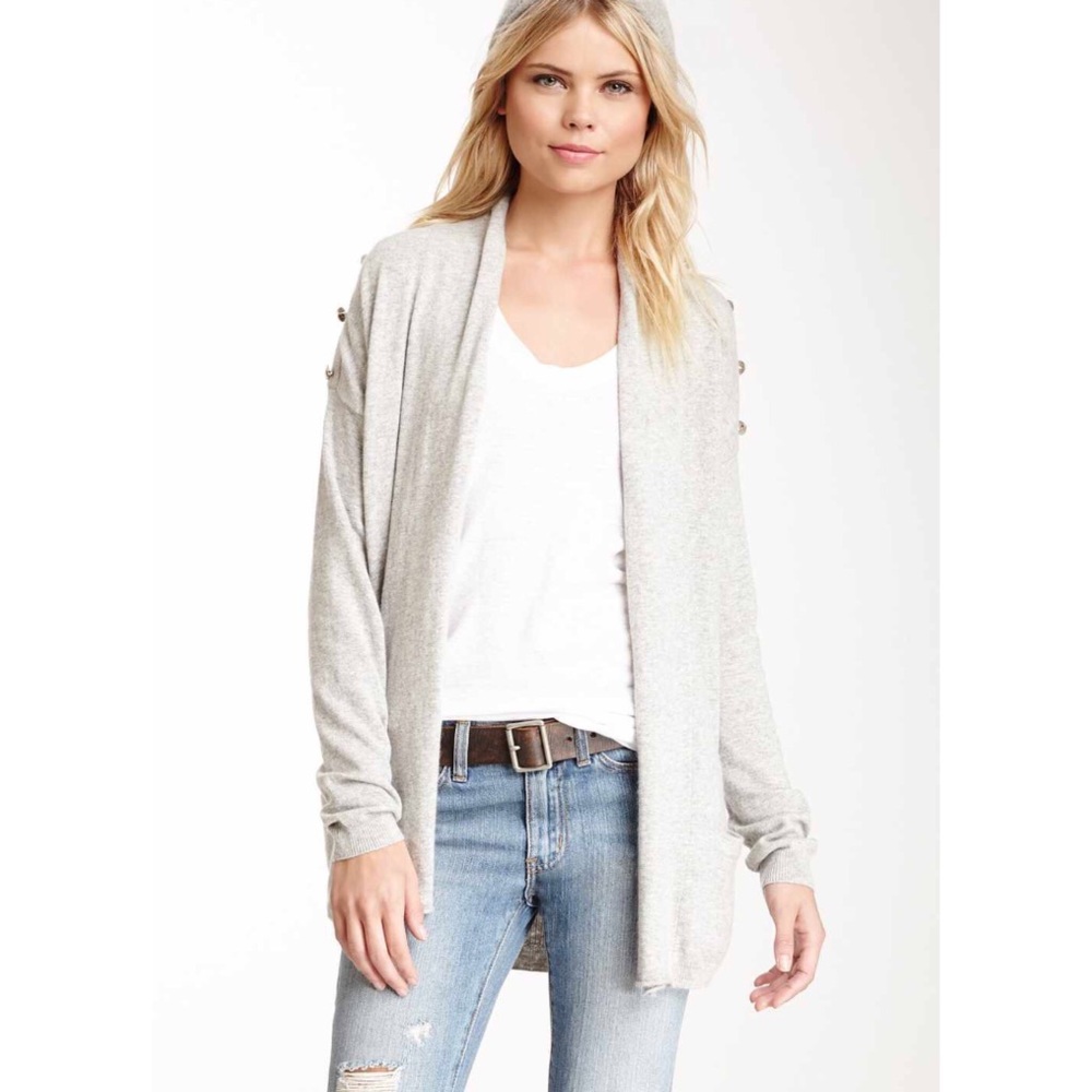 Romeo & Juliet Couture Studded Shoulder Cardigan